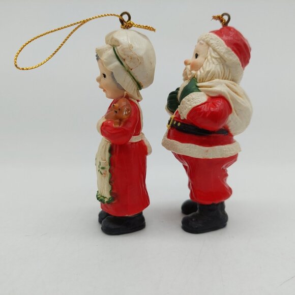 Holiday Memories Santa and Mrs. Claus Collector Ornaments Original Box - Picture 4 of 6